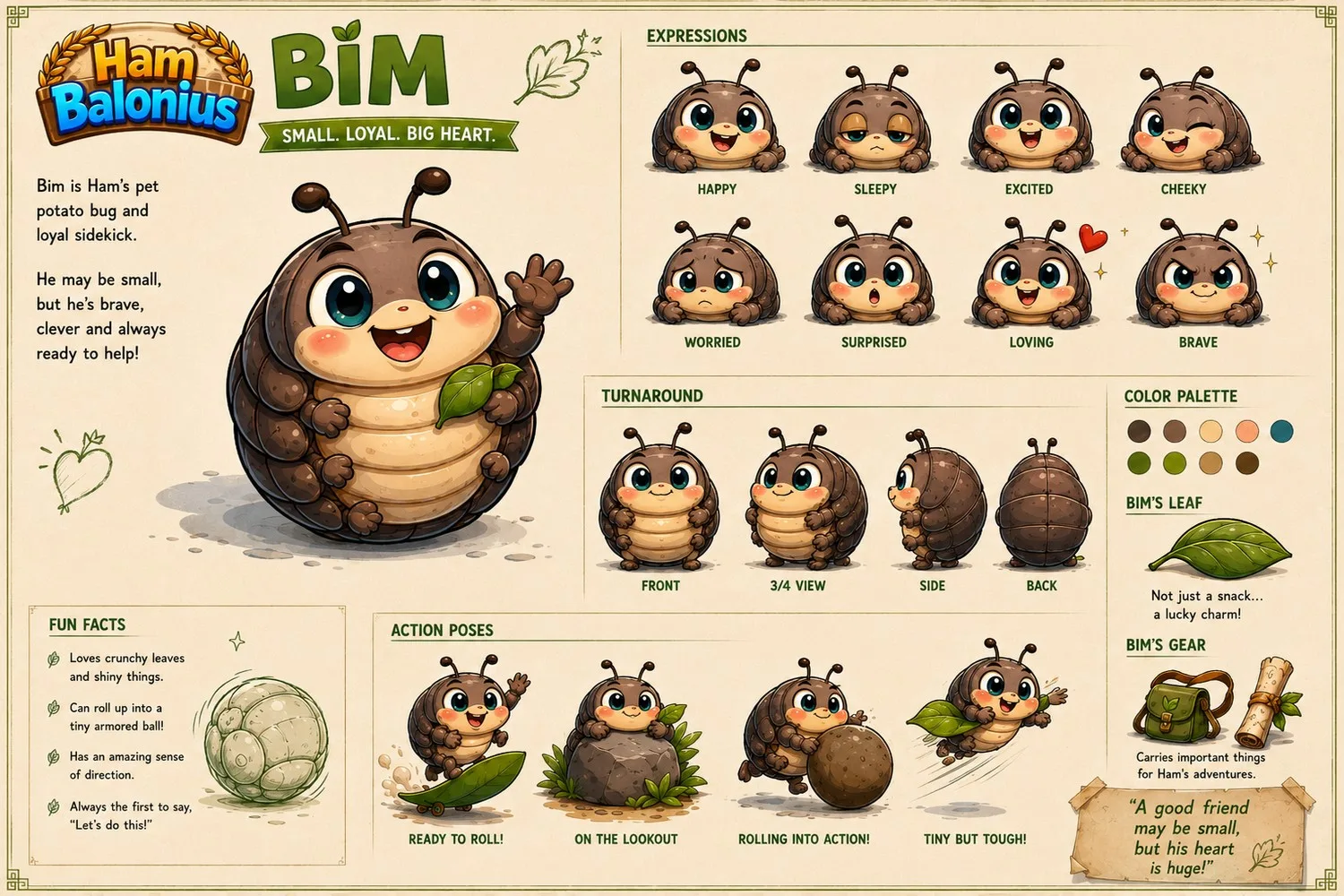 Bim — expression sheet